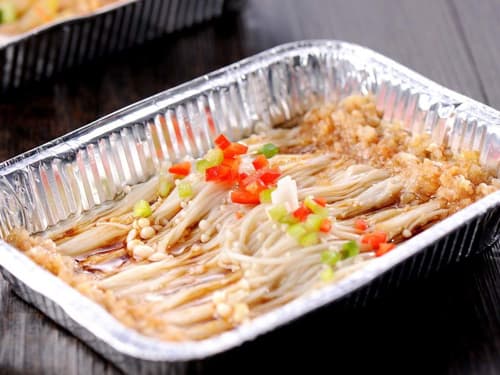 吴中锡纸烤金针菇
